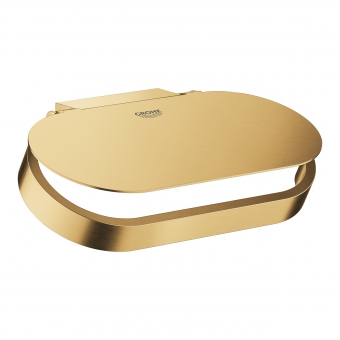 Laikiklis tualetinio popieriaus su dangteliu Grohe Selection matinė aukso spalva 